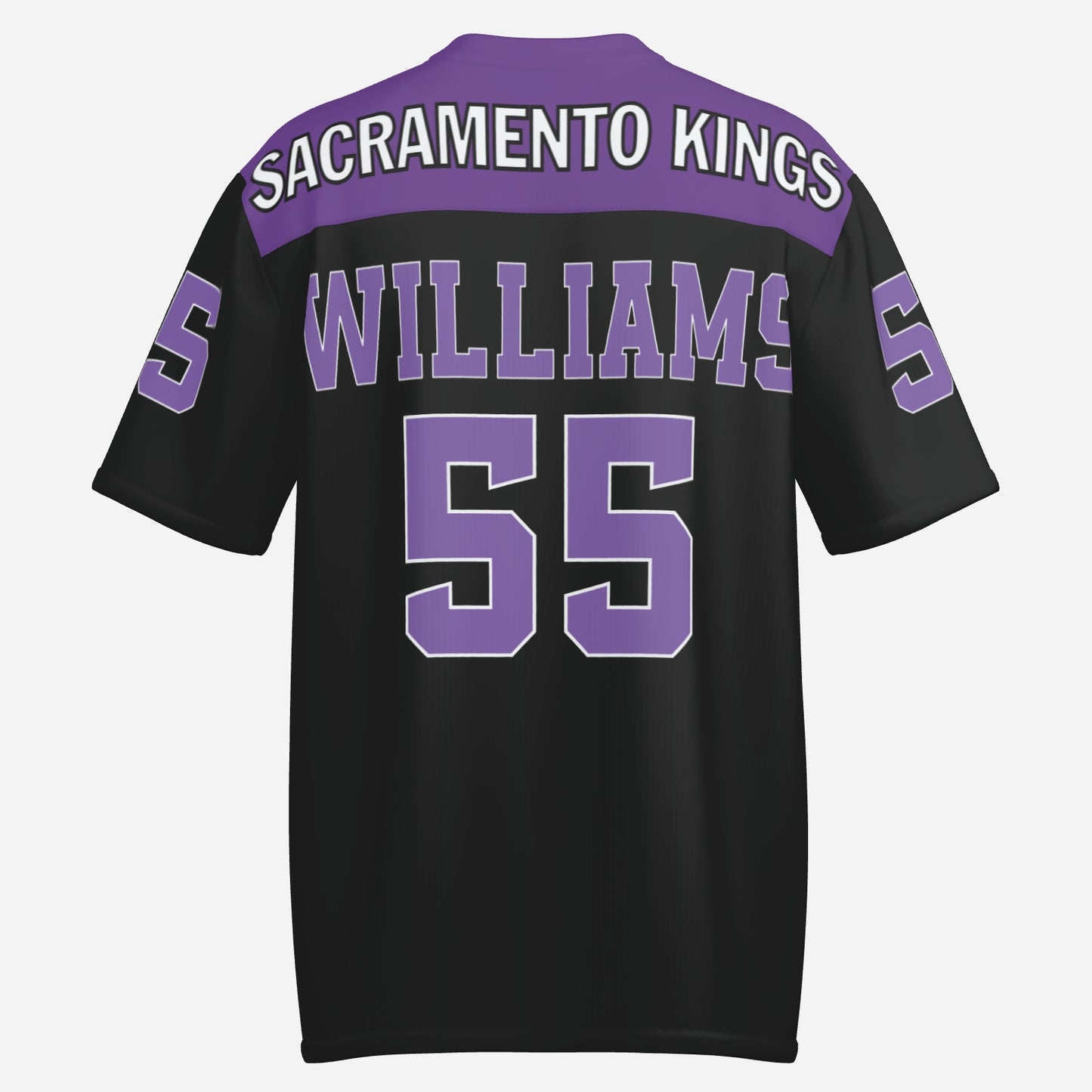 Jason Williams 55 Sacramento Kings Throwback Custom Men's Athletic T-Shirt Jersey