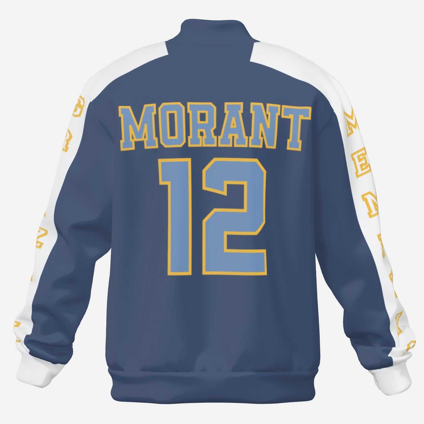 Men's Memphis Grizzlies Padded Double Layer Baseball Jersey Jacket (Navy Blue)