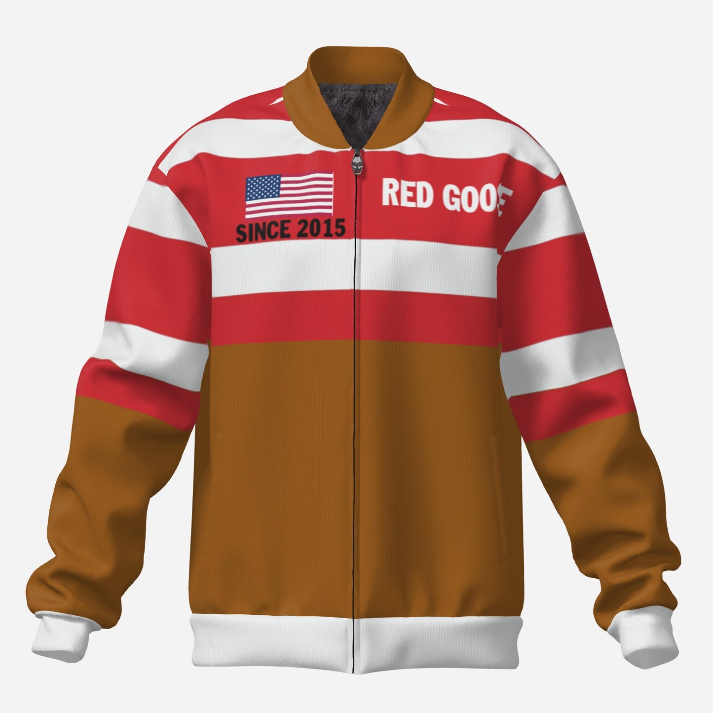 Red Goose Men's Fleece Jacket (Brown Sugar)