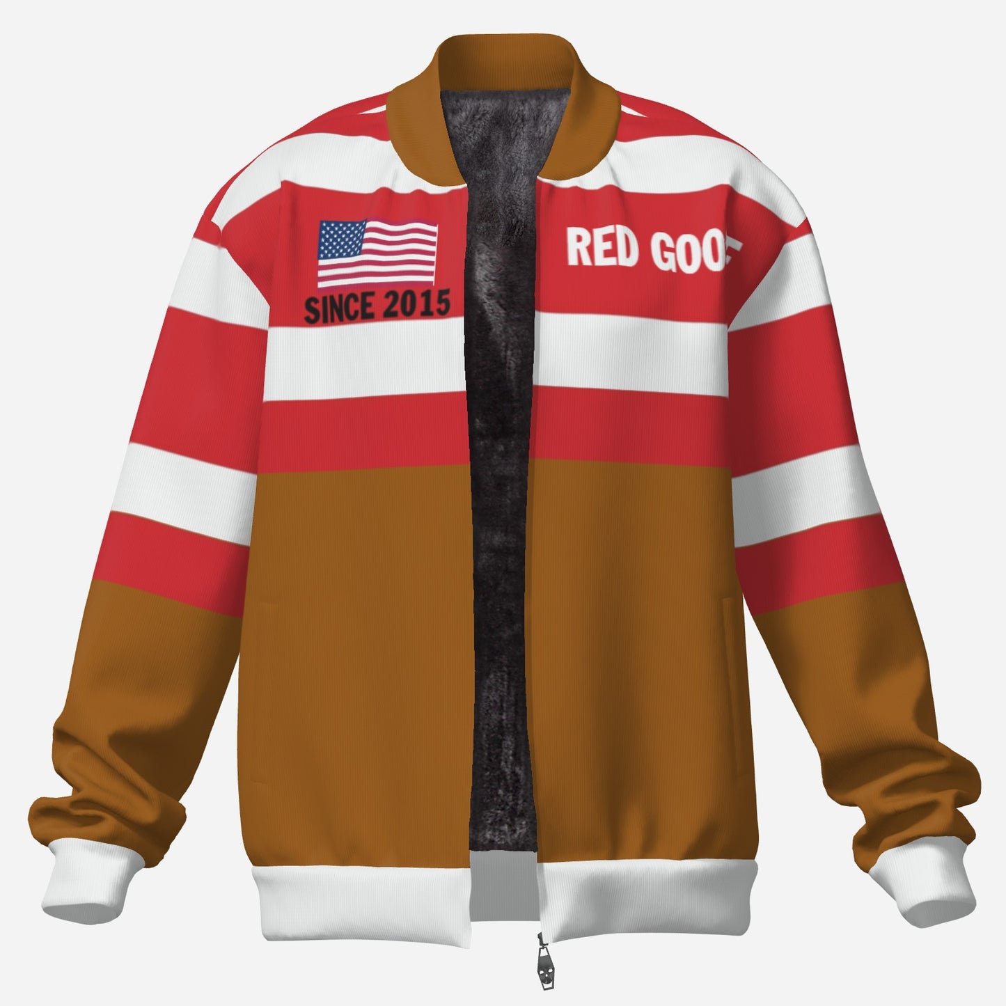 Red Goose Men's Fleece Jacket (Brown Sugar)