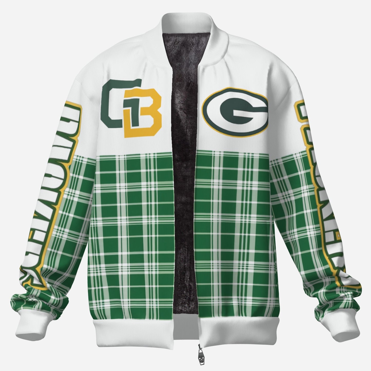 Custom Green Bay Packers Men's Fleece Jacket