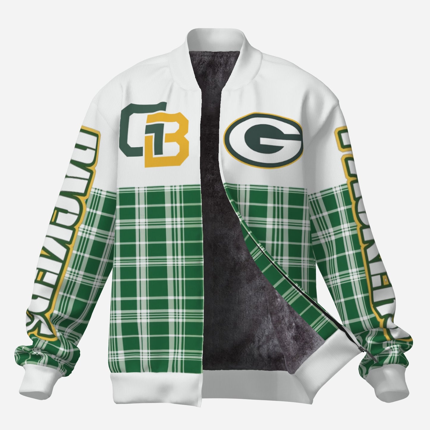 Custom Green Bay Packers Men's Fleece Jacket