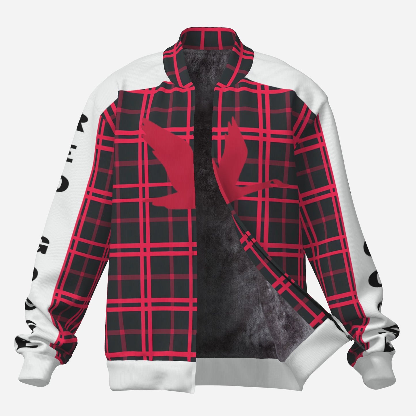 Red Goose Men's Jacket with Fleece (Red Plaid)