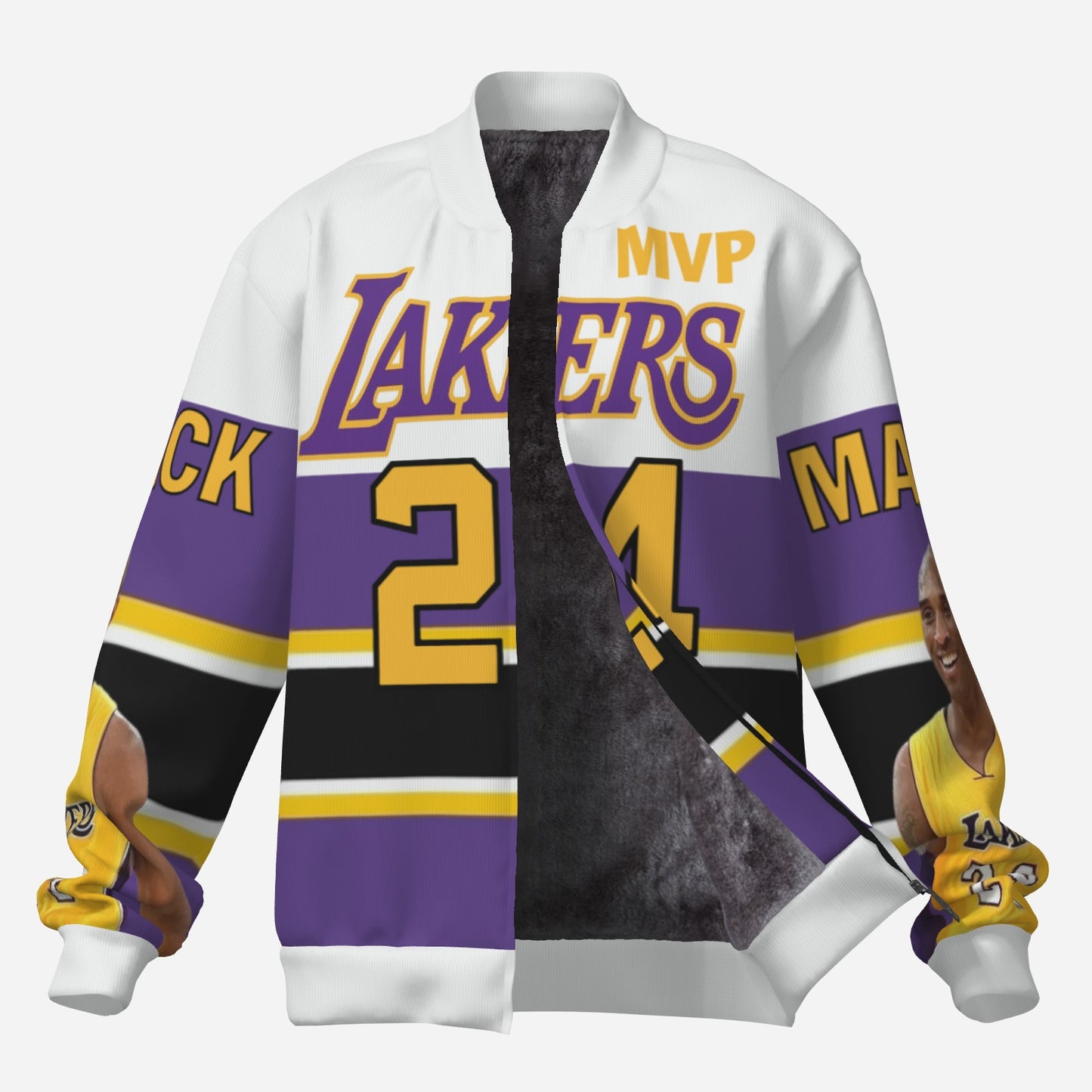 Los Angeles Lakers 'The Goat" Men's Custom Fleece Jacket
