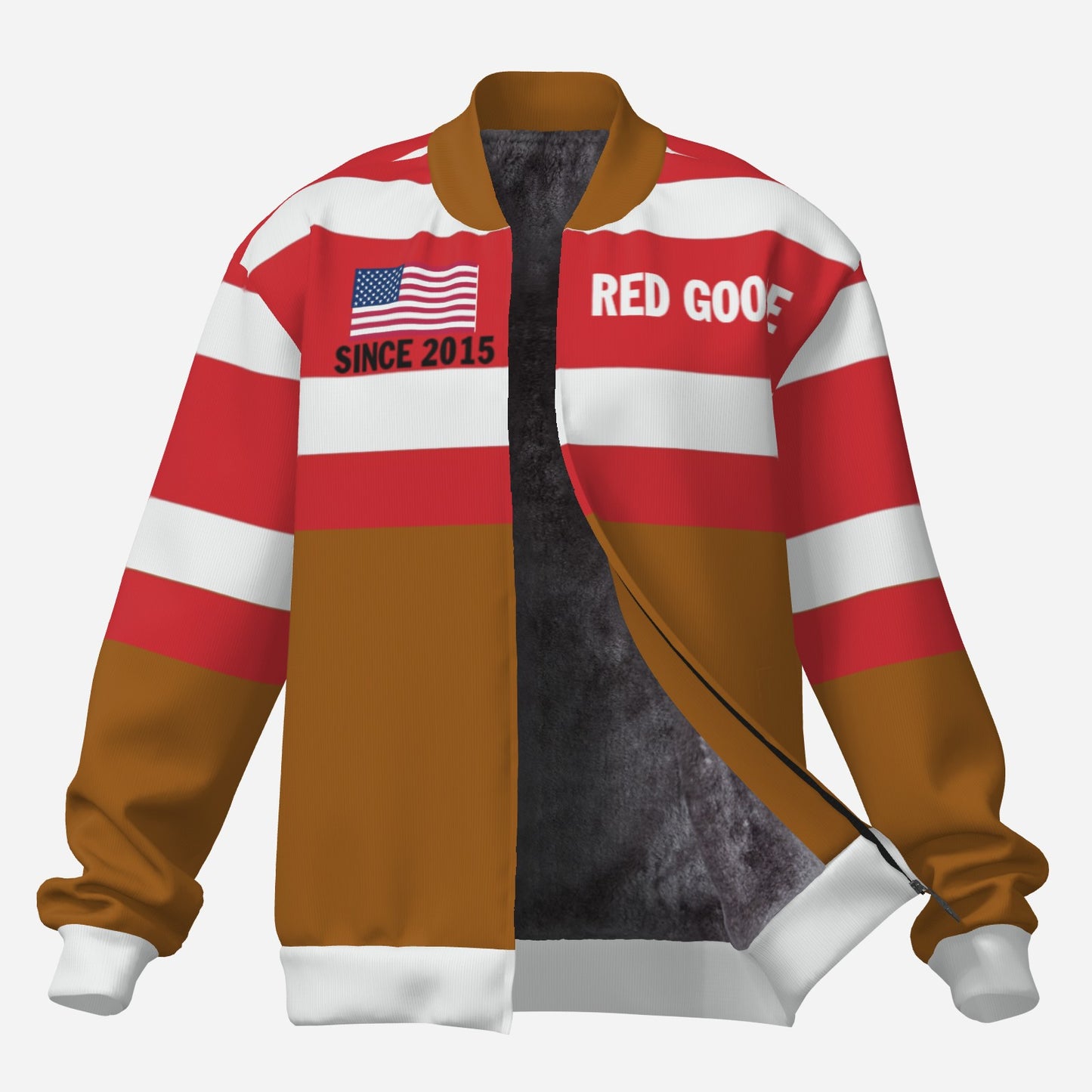 Red Goose Men's Fleece Jacket (Brown Sugar)