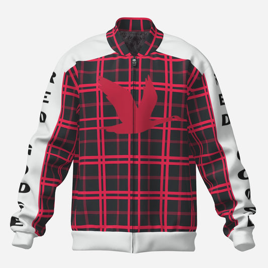 Red Goose Men's Jacket with Fleece (Red Plaid)